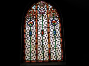 An original stained glass window