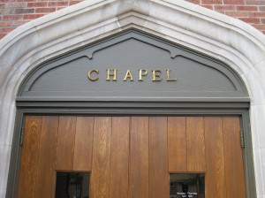 The Chapel Sign remains