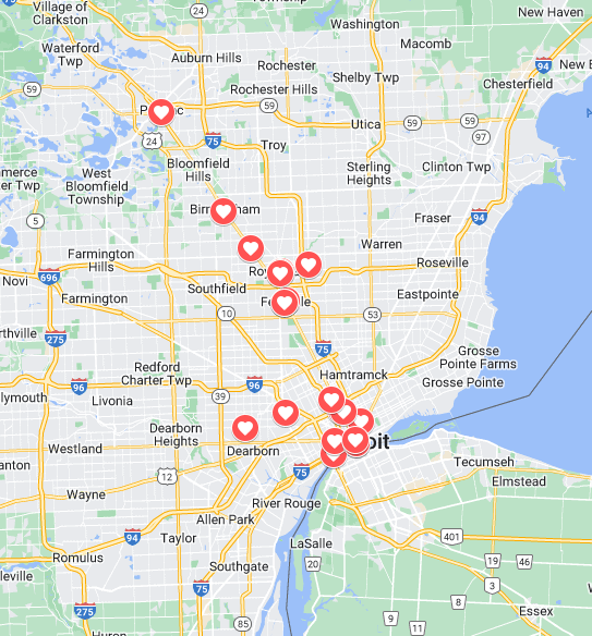 Screenshot Of Metro Detroit Valentine's Date Idea Destinations