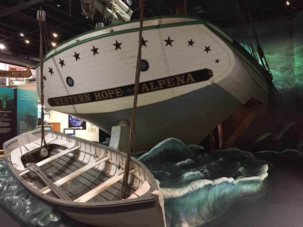 Shipwreck Exhibit At Great Lakes Maritime Heritage Center In Alpena. Photo By Joel Heckaman