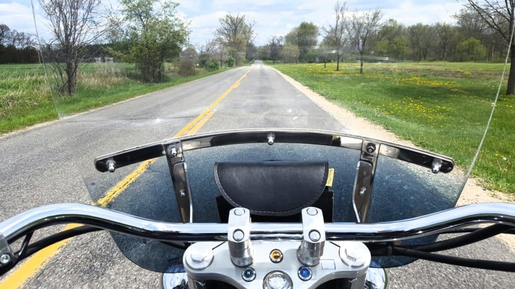 View From The Handlebars. Photo Courtesy Of Jackie Mitchell