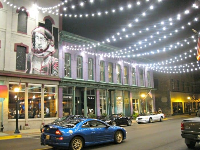 The 3Rd Street Star Bridge Lights Up The Night Sky In Bay City. Photo Courtesy Of Margaret Clegg