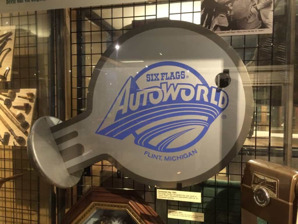 AutoWorld artifact in the "Collecting Flint from A to Z" at Sloan Museum. Photo courtesy of Joanna Dueweke.
