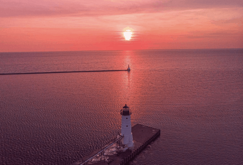 Manistee North Pierhead Lighthouse