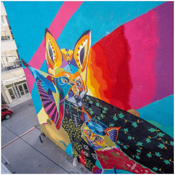 Exploreflint Mural Cat Dog