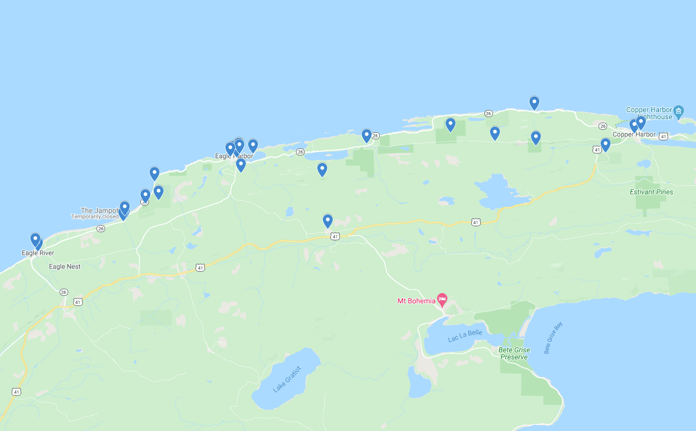 Keweenaw Eagle Harbor Map