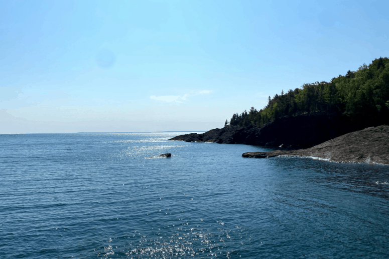 Top Of Black Rocks - Lake Superior, Marquette - Cliff Jump At Black Rocks Marquette