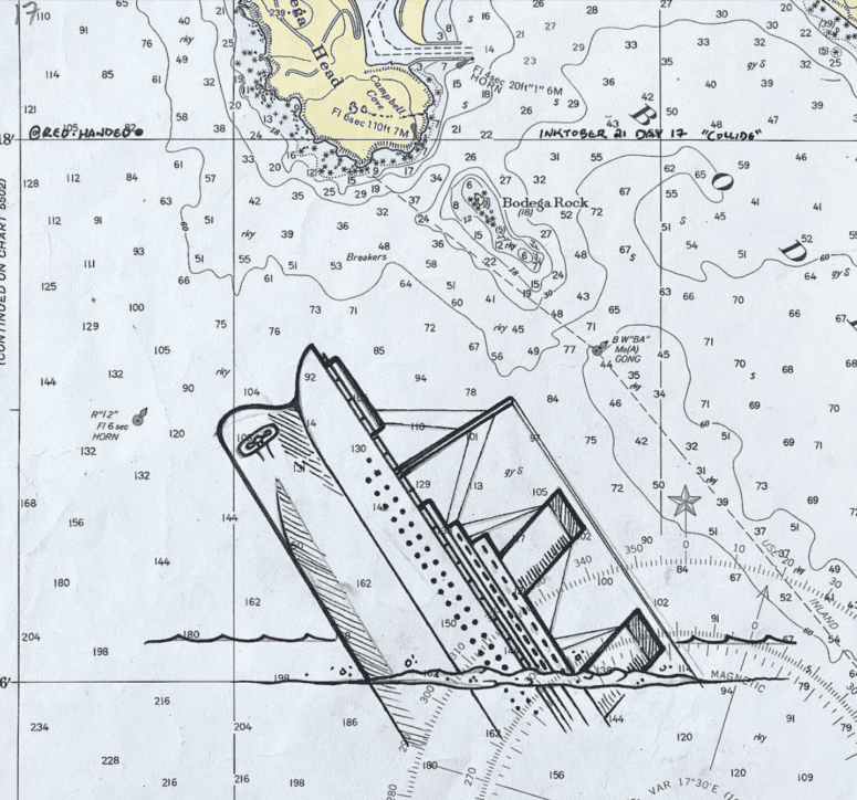 Navigational Chart - 13 Things You Didn’t Know About The Wreck Of The Edmund Fitzgerald, What You Need To Know About The Wreck Of The Edmund Fitzgerald On November 10, 1975