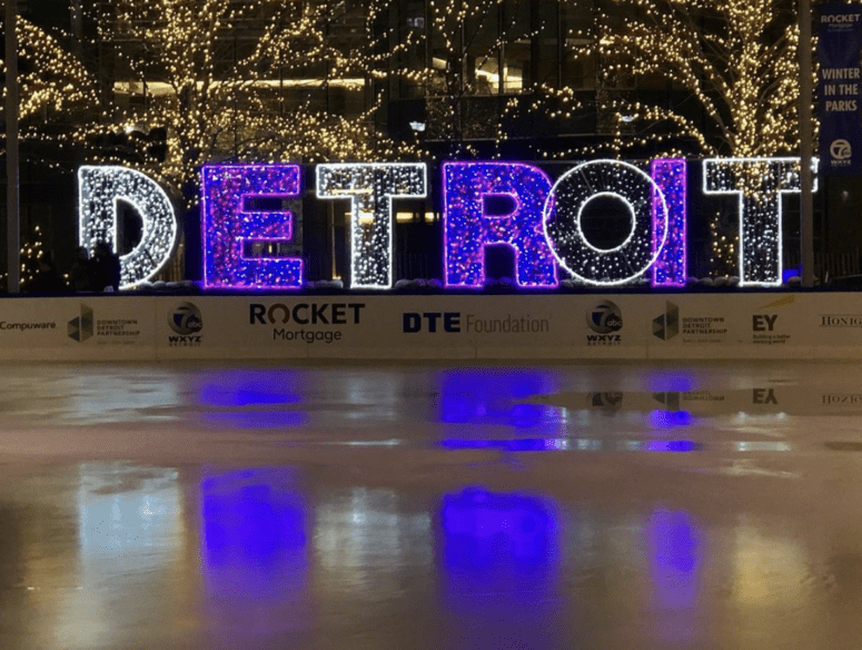 Campus Martius - The Rink, Detroit - Campus Martius, Winter In Metro Detroit