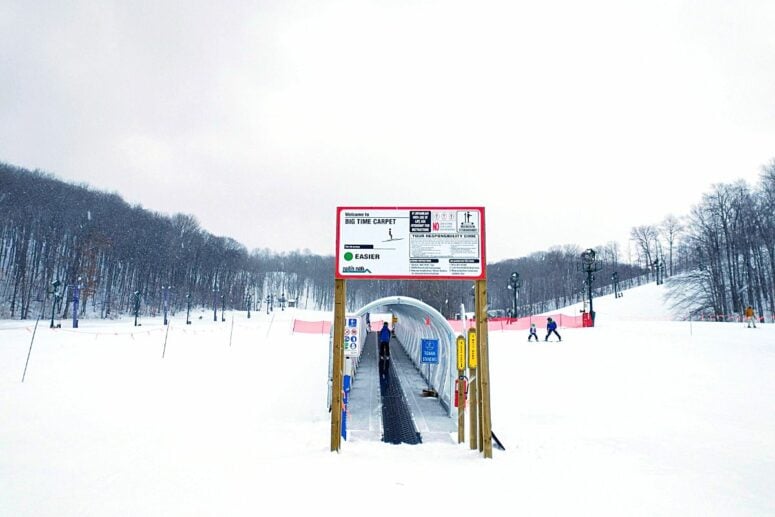 The Beginners Area With A Covered Magic Carpet At Nub's Nob In Harbor Springs, Michigan