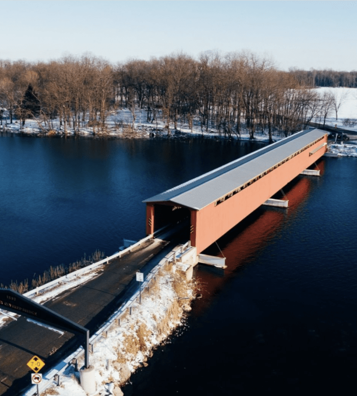 Langley Covered Bridge, Three Rivers - Covered Bridges