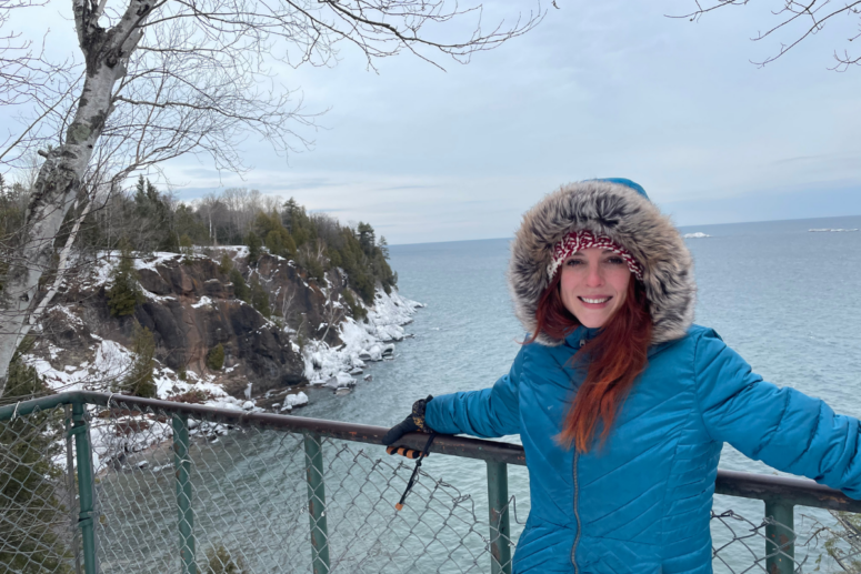 Scenic Overlook At Presque Isle Park, Marquette, Michigan.