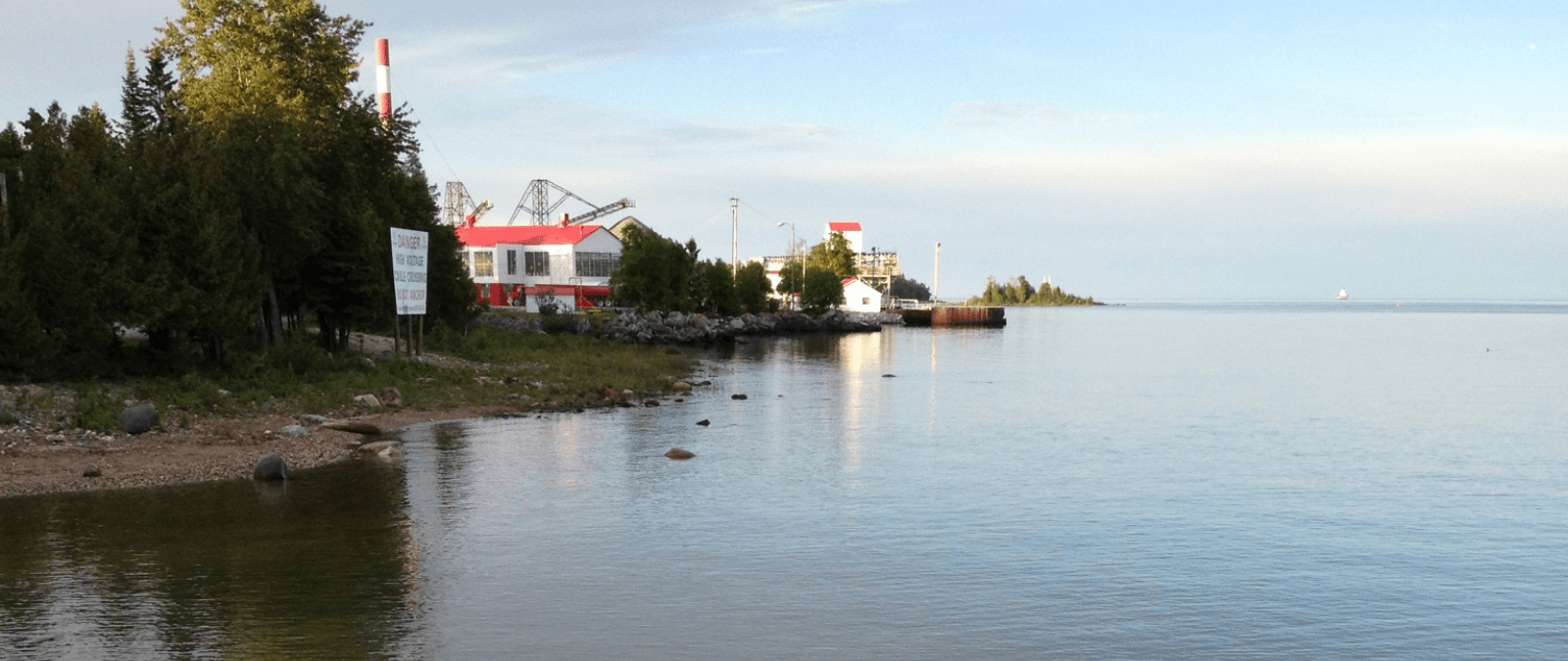 Drummond Island Ferry Dock On Lake Huron