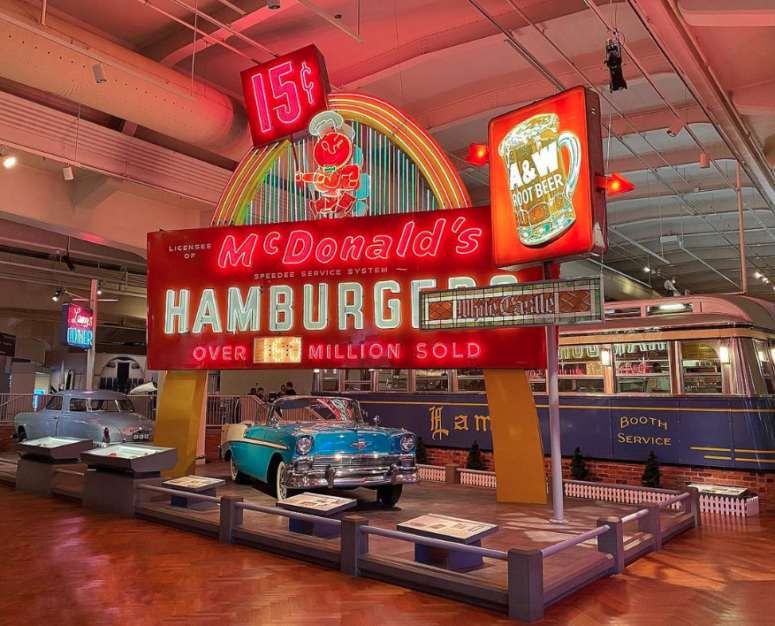 Vintage Mcdonald's Display At The Henry Ford Museum In Dearborn Michigan