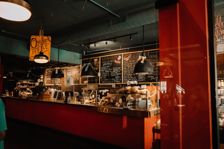 Cafe And Bakery Menu And Baked Goods