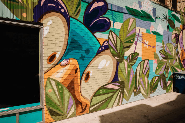 Downtown Wall Art Mural