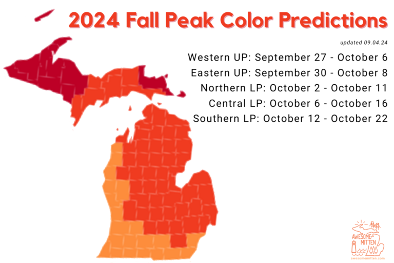Michigan Fall Color Map 2025 + Peak Predictions Dates