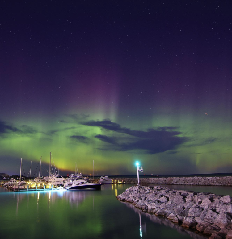 St. Ignace, Michigan - Northern Lights