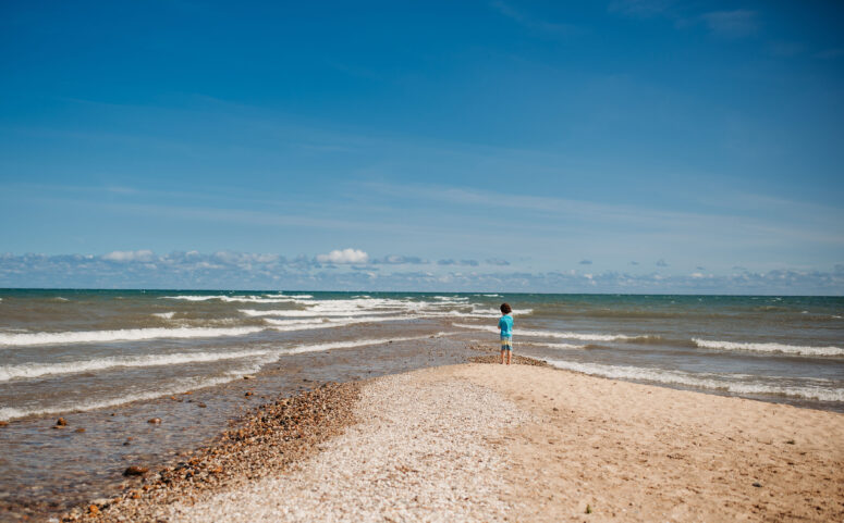 Fall In Michigan Beach