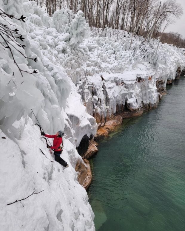 Ice Climbing-Munising-Pictured Rocks