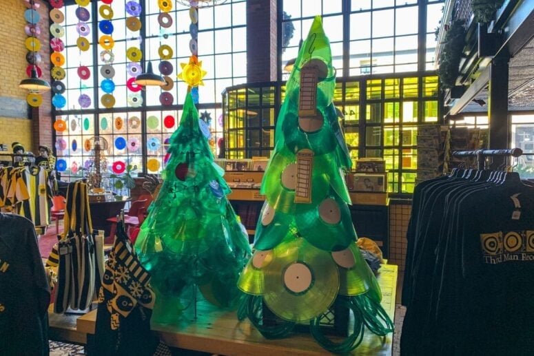 Trees Made From Records At Third Man Records Detroit