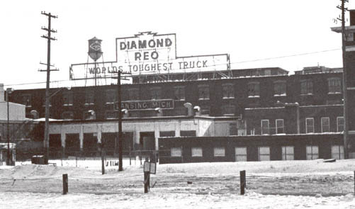 A View Of The Reo Motor Car Company Plant In Lansing, Michigan. The Building Was A National Historic Landmark Until 1985; Landmark Status Was Withdrawn Due To The Plant's Demolition In 1980.
