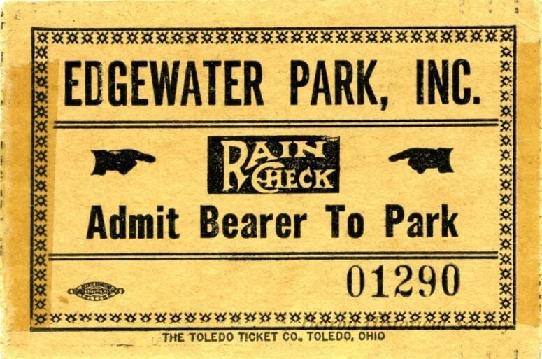 Ticket To Edgewater Park, Detroit