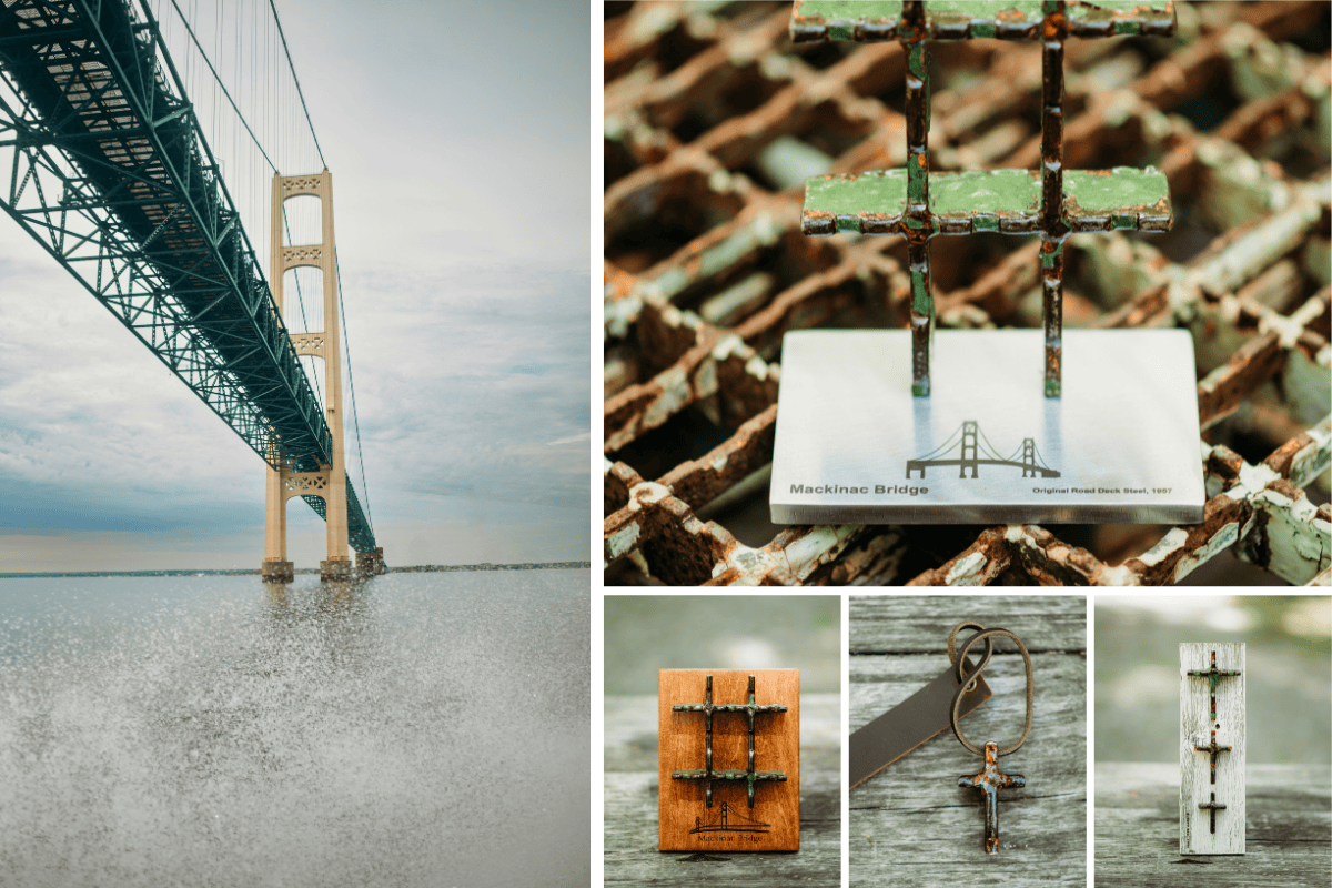 Repurposed Grates From The Mackinac Bridge Available To Own As Custom Art From Bluewater Icon