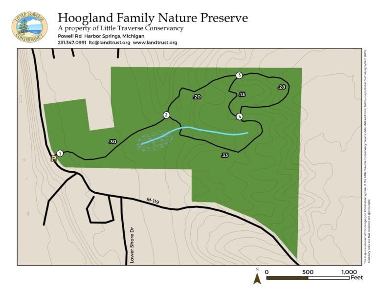 Hoogland Family Nature Preserve Map