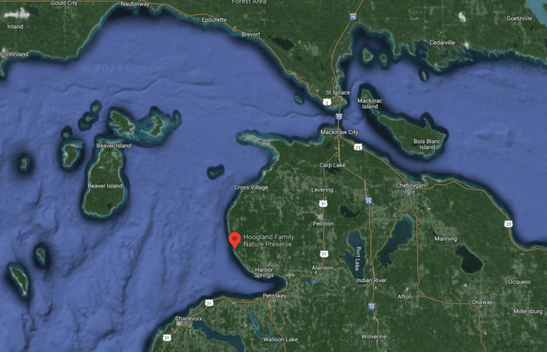 Map Of Hoogland Family Nature Preserve Location