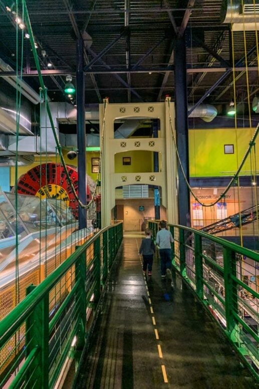 Mini Mackinac Bridge At The Michigan Science Center