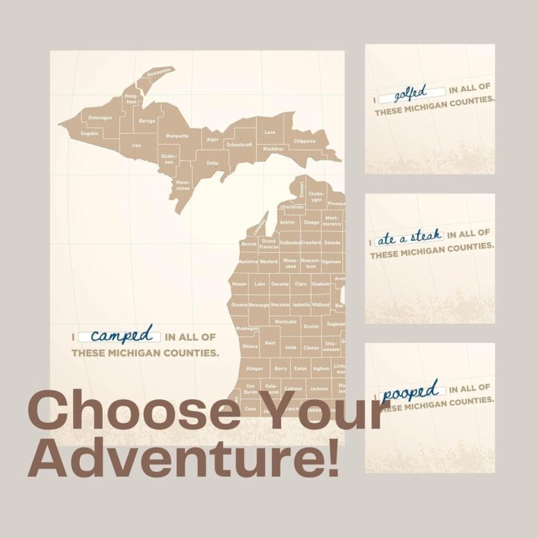 Michigan Counties Names Adventure