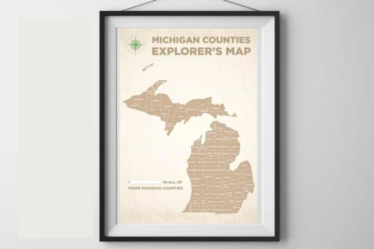 Michigan Counties Explorer Map