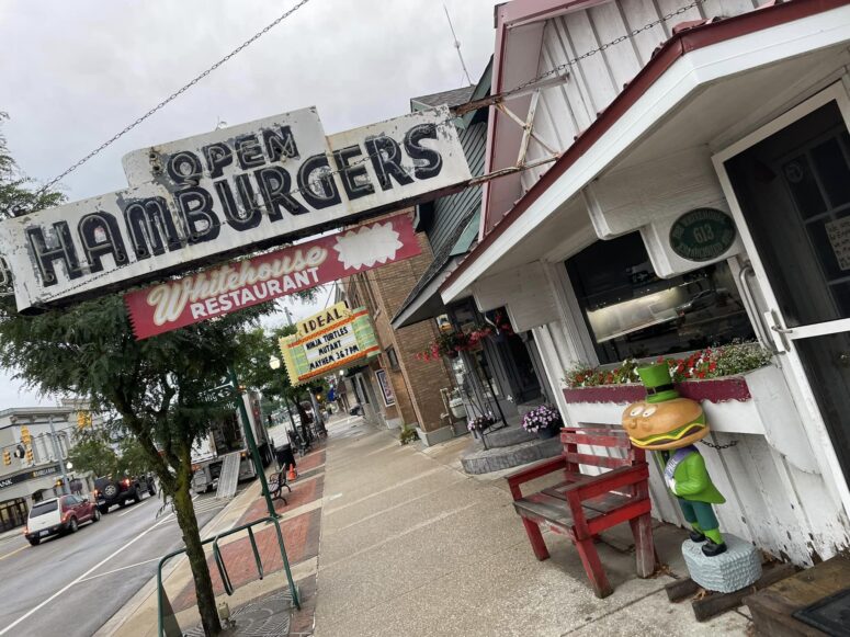 With a Sign That Says, "Open Hamburgers," You Know It's Got to Be Good