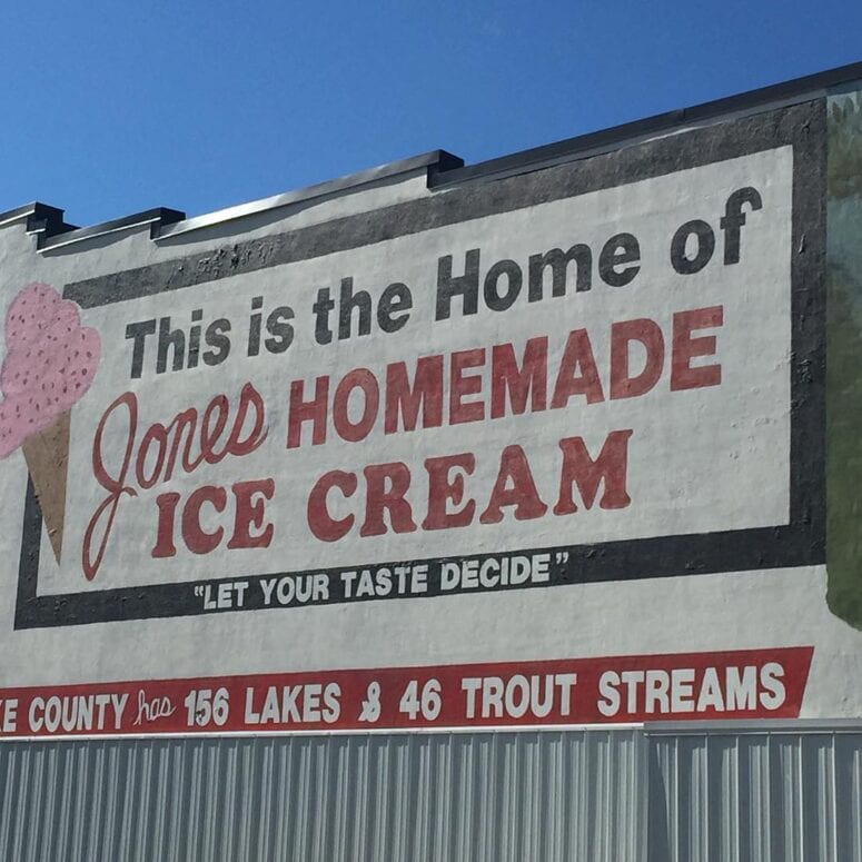 Jones Homemade Ice Cream In Baldwin Michigan