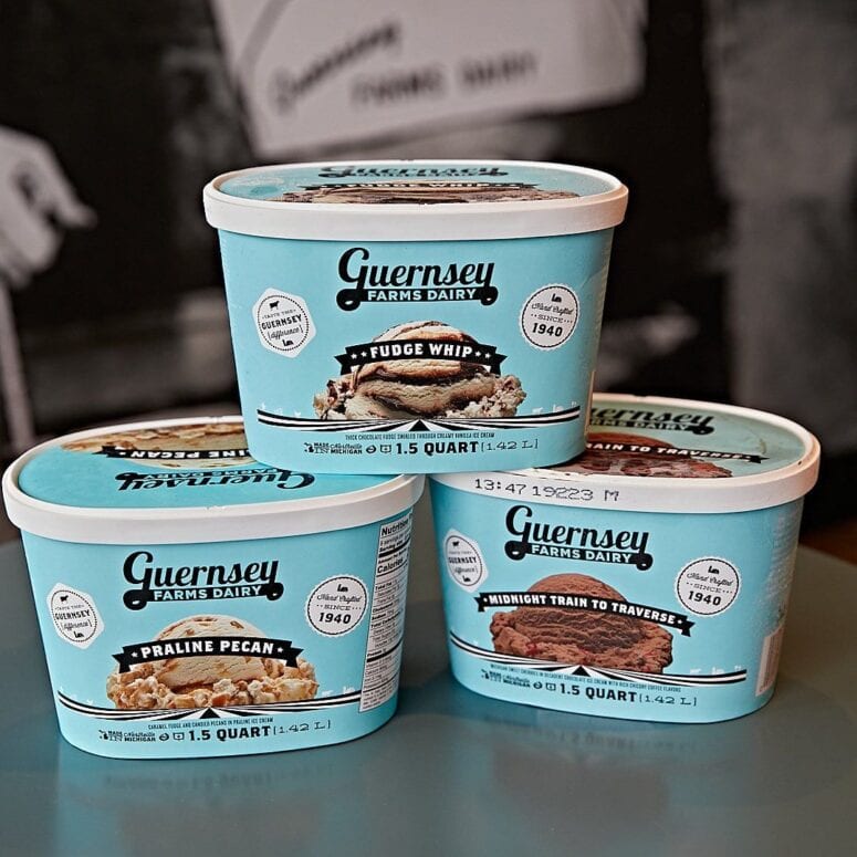 Cartons Of Guernsey Farms Dairy Ice Cream