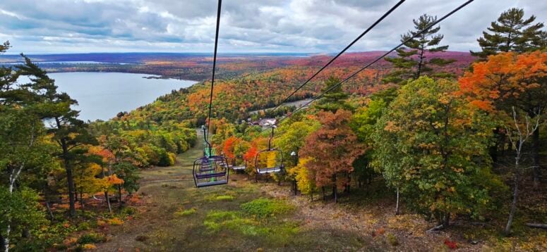 Lac La Belle From Mt Bohemia Chairlift