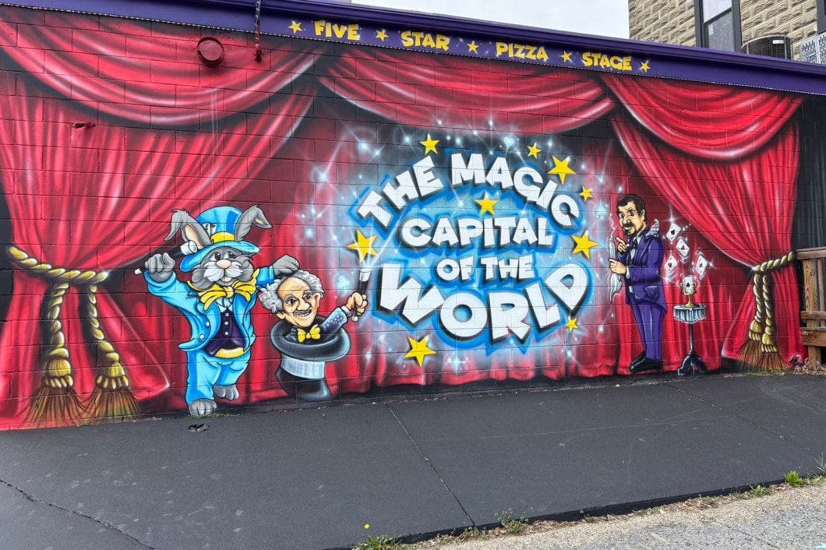 Magic Capital Of The World Mural In Colon, Mi
