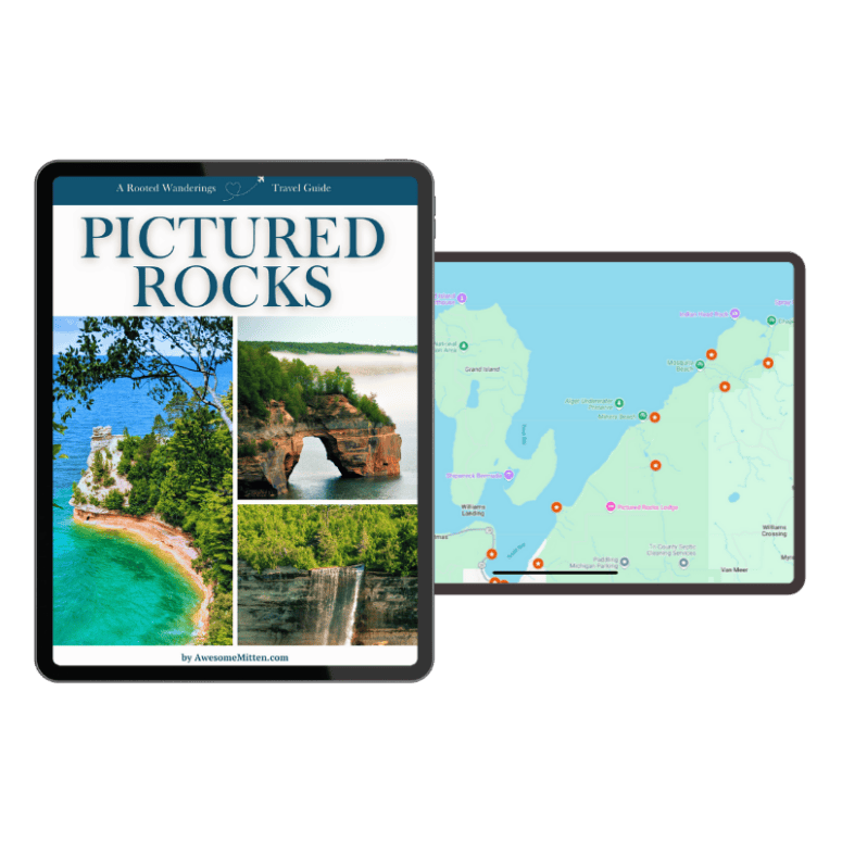 Pictured Rocks Guide Map Transparent