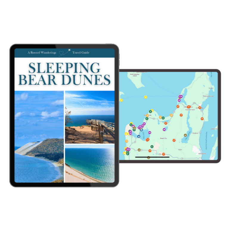 Sleeping Bear Guide Map Transparent