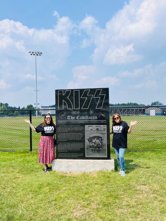 Kiss Monument At Cadillac High School