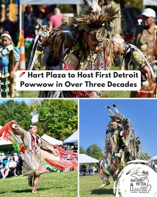 Hart Plaza Detroit Powwow Poster