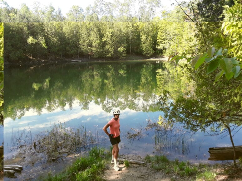 One Of 13 Sinkholes At Rockport Recreation Area.
