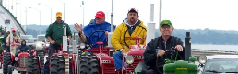 Mackinac Bridge Antique Tractor | Photo Via Mackinac Bridge Antique Tractor