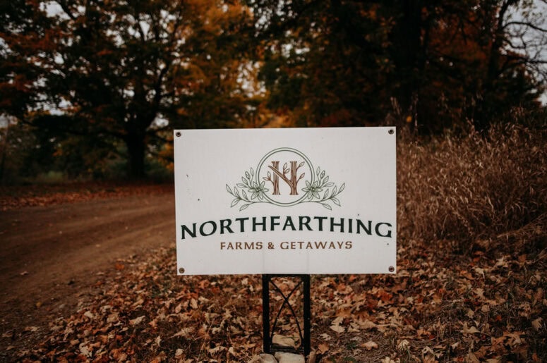 Northfarthing Farms Cottage Hillsdale Michigan Front Sign