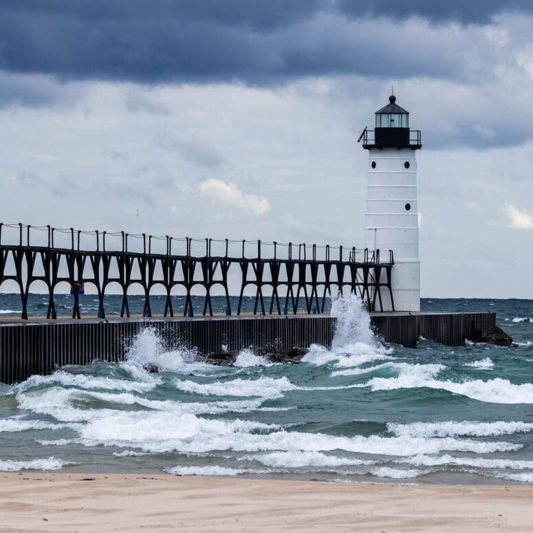 Manistee North Pierhead Lighthouse