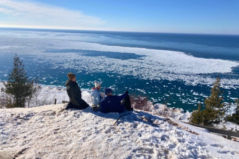 Sleeping Bear Dunes In Winter